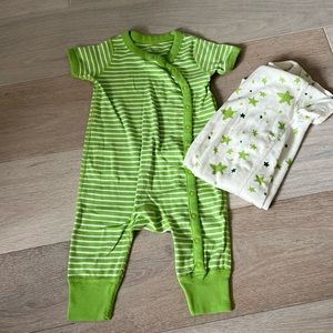 2 pack Hanna Andersson jumpsuits